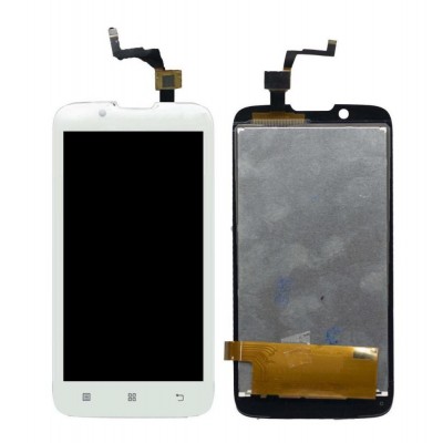 Lcd With Touch Screen For Lenovo A328 White By - Maxbhi Com