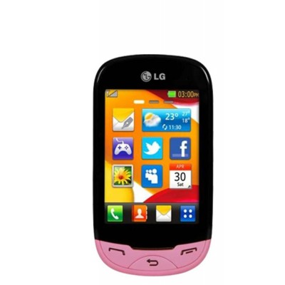 LCD with Touch Screen for LG EGO T500 - White