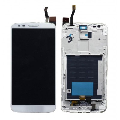 Lcd With Touch Screen For Lg G2 D803 White By - Maxbhi Com
