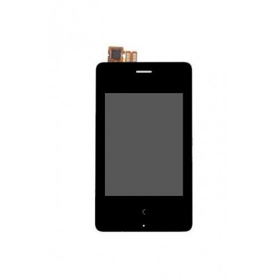 Lcd With Touch Screen For Nokia Asha 500 Rm750 Black By - Maxbhi.com