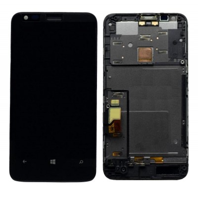 Lcd With Touch Screen For Nokia Lumia 620 Black By - Maxbhi Com