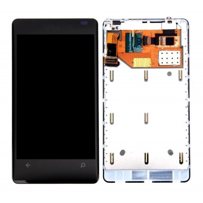 Lcd With Touch Screen For Nokia Lumia 800c White By - Maxbhi Com