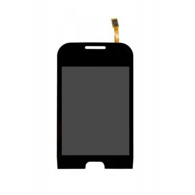 Lcd With Touch Screen For Samsung Champ Deluxe Duos Black By - Maxbhi.com
