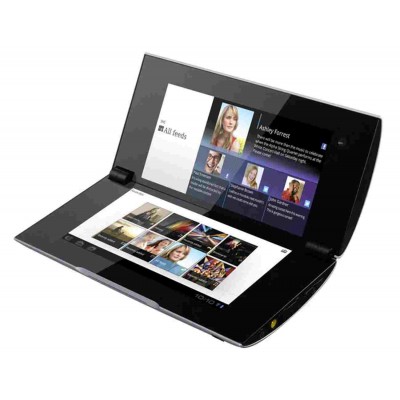 LCD with Touch Screen for Sony Tablet P - Silver