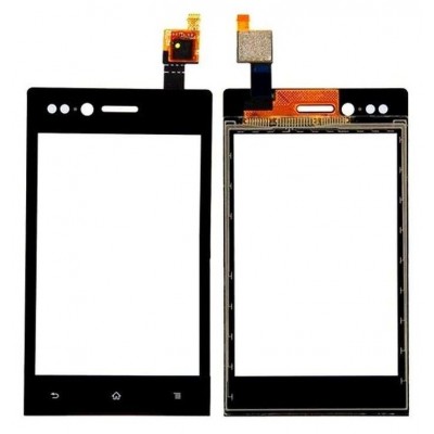 Touch Screen Digitizer For Sony Xperia Miro St23i White Gold By - Maxbhi Com