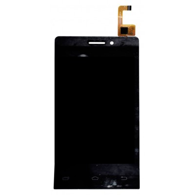 Lcd With Touch Screen For Intex Aqua V4 White By - Maxbhi Com