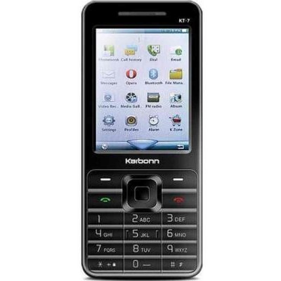 LCD with Touch Screen for Karbonn KT7 - White