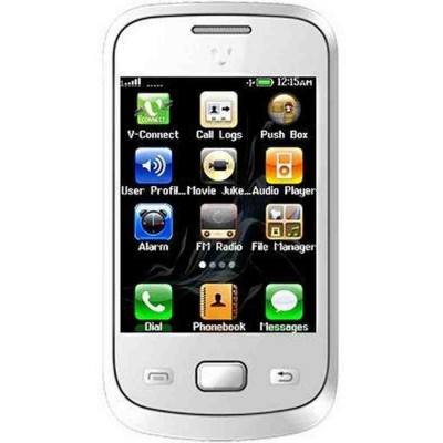 LCD with Touch Screen for Videocon V1570 - Brown & White