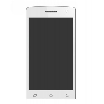 Lcd With Touch Screen For Hitech Amaze S430 Plus White By - Maxbhi.com