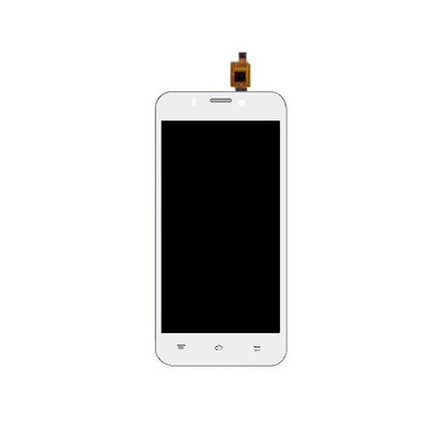 Lcd With Touch Screen For Intex Aqua Q4 White By - Maxbhi.com