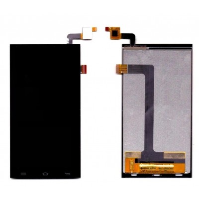 Lcd With Touch Screen For Micromax Canvas Fire 3 A096 Black By - Maxbhi Com