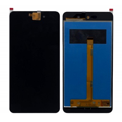 Lcd With Touch Screen For Micromax Q345 Black By - Maxbhi Com