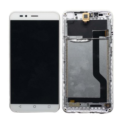 Lcd With Touch Screen For Intex Aqua Turbo 4g White By - Maxbhi Com