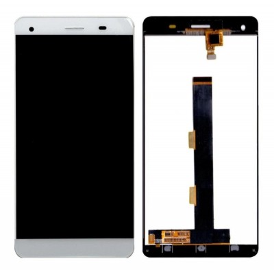 Lcd With Touch Screen For Lava Iris X9 White By - Maxbhi Com