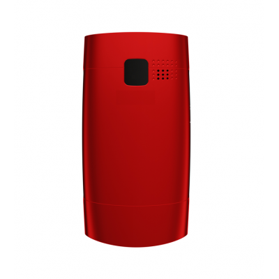 Back Panel Cover For Nokia X201 Black Red - Maxbhi.com