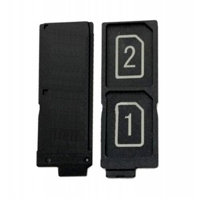 Sim Card Holder Tray For Sony Xperia Z5 Dual Black - Maxbhi Com