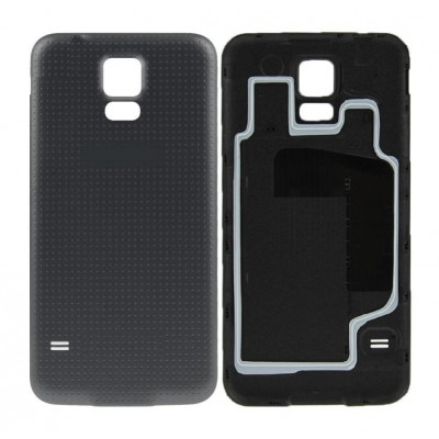 Back Panel Cover For Samsung Galaxy S5 Smg900h Black - Maxbhi Com