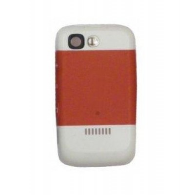 Back Panel Cover For Nokia 5300 Red White - Maxbhi.com