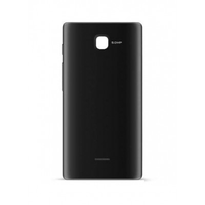Back Panel Cover For Spice Mi436 Stellar Glamour Black - Maxbhi.com