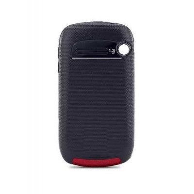 Back Panel Cover For Iball Aaura3 Black Red - Maxbhi.com
