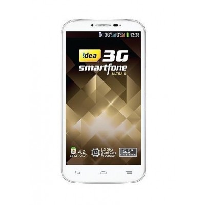 Back Panel Cover For Idea Ultra Ii White - Maxbhi.com