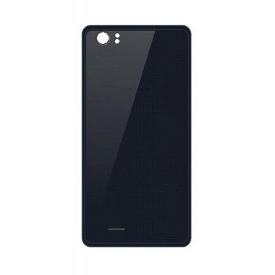 Back Panel Cover For Intex Aqua Desire Black - Maxbhi.com
