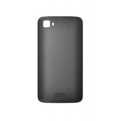 Back Panel Cover For Intex Aqua R4 Plus Black - Maxbhi.com