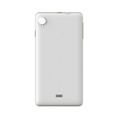 Back Panel Cover For Intex Aqua Slice Ii White - Maxbhi.com