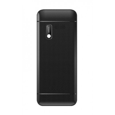 Back Panel Cover For Intex Kobra Silver Black - Maxbhi.com