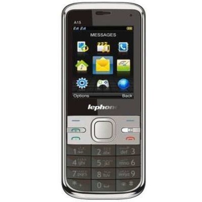 Back Panel Cover for Lephone A15 - Black & Silver