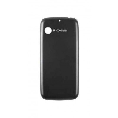 Back Panel Cover For Lg Prime Gs390 Grey Black - Maxbhi.com