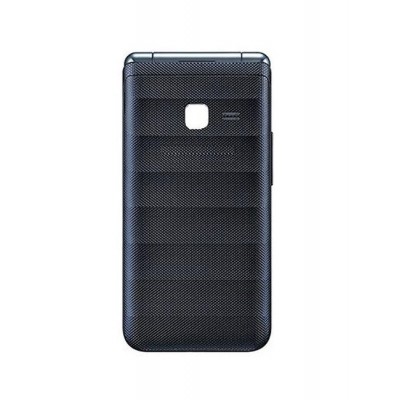 Back Panel Cover For Samsung Galaxy Folder Black - Maxbhi.com