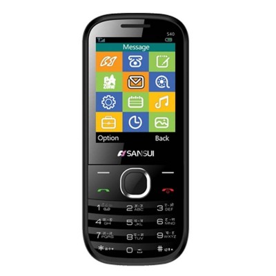 Back Panel Cover for Sansui S40 - Black