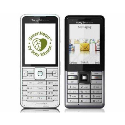 Back Panel Cover for Sony Ericsson C901 GreenHeart - Black