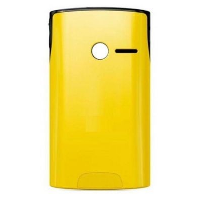 Back Panel Cover For Sony Ericsson W150a Yizo Yellow - Maxbhi.com