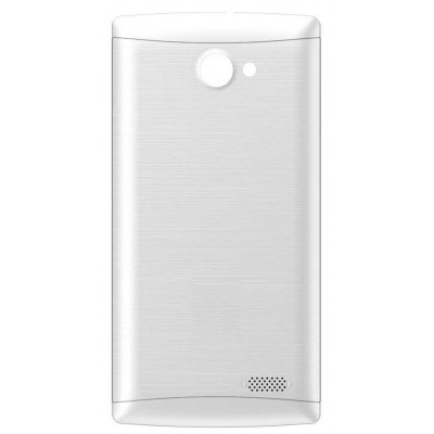 Back Panel Cover For Spice Xlife Mi404 Silver - Maxbhi Com