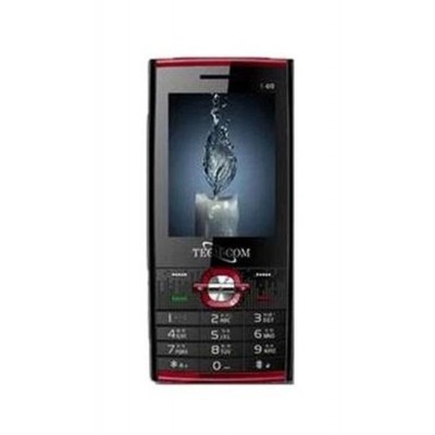 Back Panel Cover For Techcom T60 Black Red - Maxbhi.com