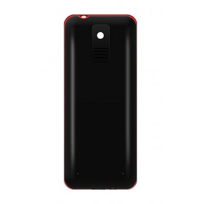 Back Panel Cover For Videocon V1535 Black Red - Maxbhi.com