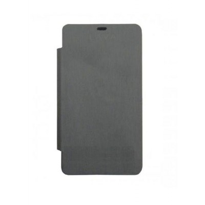 Flip Cover For Lava Iris 405 Plus Grey By - Maxbhi.com