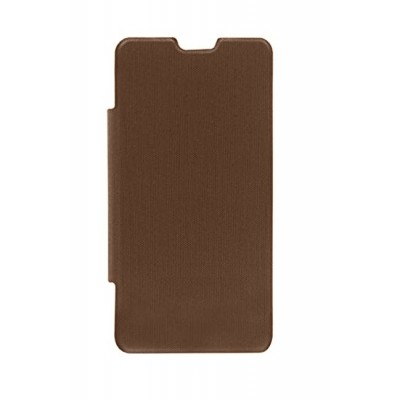 Flip Cover For Intex Aqua Y2 Ips Brown By - Maxbhi.com