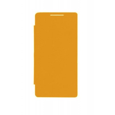 Flip Cover For Celkon A42 Yellow By - Maxbhi.com