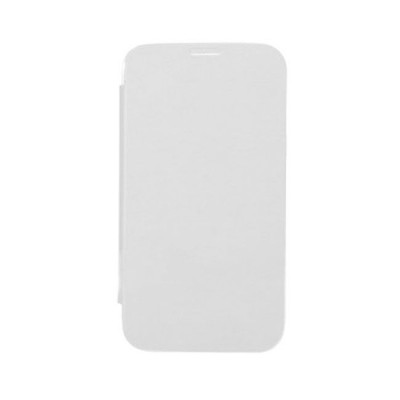 Flip Cover For Karbonn Quattro L50 White By - Maxbhi.com