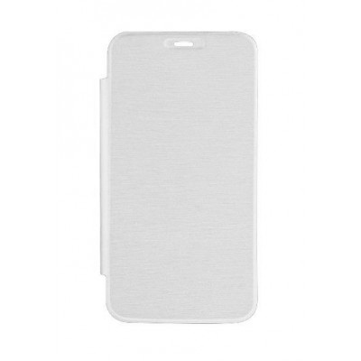 Flip Cover For Micromax Canvas Mega 4g White By - Maxbhi.com