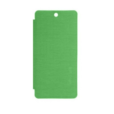Flip Cover For Micromax Canvas Selfie 3 Q348 Green By - Maxbhi.com