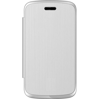 Flip Cover For Spice Mi426 Smart Flo Mettle 4 0x White By - Maxbhi Com