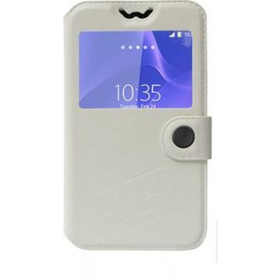 Flip Cover for Karbonn K1 Rock - White