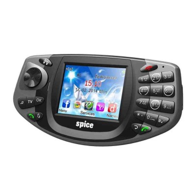 Flip Cover for Spice Gaming Mobile X-2 - Black
