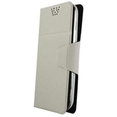 Flip Cover for Vox Kick K8 Dual Sim - White