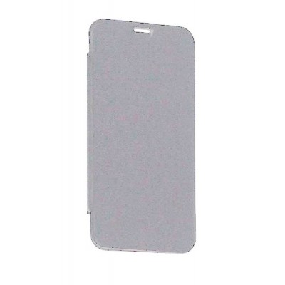 Flip Cover For Intex Aqua 4g Silver By - Maxbhi.com
