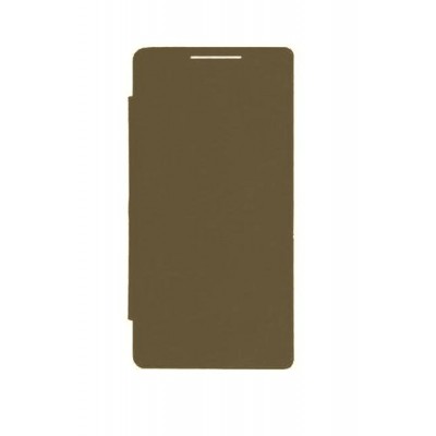 Flip Cover For Celkon Millennia Spark Brown By - Maxbhi.com